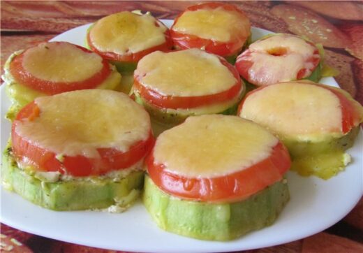 Кабачки под сыром