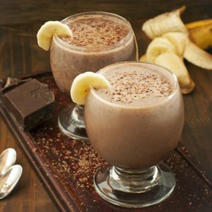 Банановый коктейль с шоколадом Банановый коктейль с шоколадом