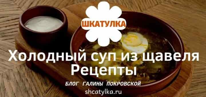 Суп из щавеля